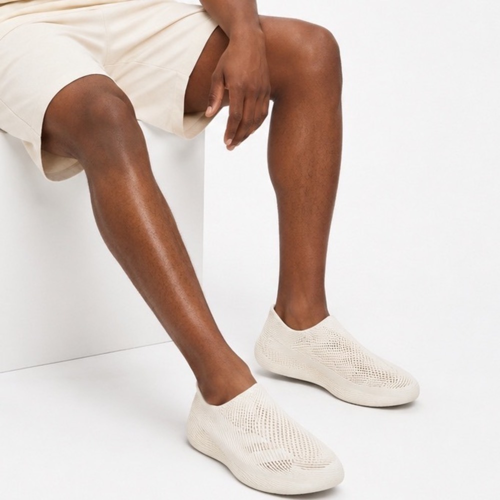 Adidas Climacool24 Wonder White Slip On‎ Sneakers 3D Print Mesh 10.5 Chic 107-07